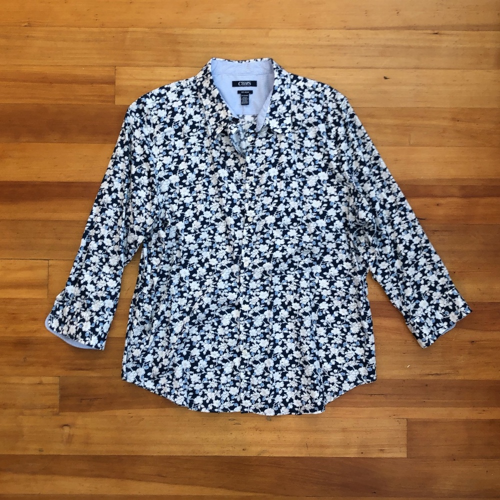 Chaps NO IRON Shirt Size XXL